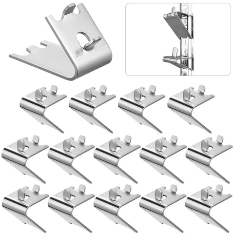 Heavy Duty 304 Stainless Steel Shelf Support Clips For Refrigerator And Freezer 150 Pieces, smooth edge, anti rust