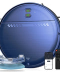 2-In-1 Robot Vacuum And Mop Combo Ultra Slim 2.87 Inches With 2300Pa Suction, 3D Obstacle Avoidance, shown with remote and app