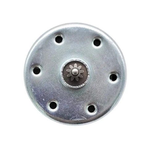 Heavy Duty 12V DC Motor ZYTD520-03C PM Replacement For 520-03B Engine showing flat top view with gear and mounting holes.