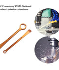 Off Road Motorcycle Tire Tool Kit With Hex Wrench Heads CNC 7075 Aluminum, including 10mm to 32mm wrench and tire lever.