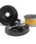 Air Filter With Element For VH3000 4 Inch Diameter 1/2 Inch MPT Threads Replaceable 2.75 Inch Pleated Paper Element For Air Compressors Fits VH3000 Series