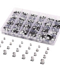 24 Values 1uF To 1000uF SMD Aluminum Electrolytic Capacitors Assortment Kit With Storage Box For Computer Notebook Radio And DIY Electronics