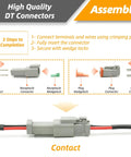 Pro Grade Deutsch DT Connector Kit With Ratcheting Crimper For Automotive Wiring, 216 Piece Set assembly instructions