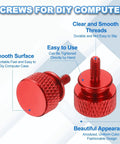 10 Pcs M3x7mm Knurled Thumb Screws For PC Case Aluminum Alloy Hand Tighten No Tool Needed Easy Install Durable Assorted Colors