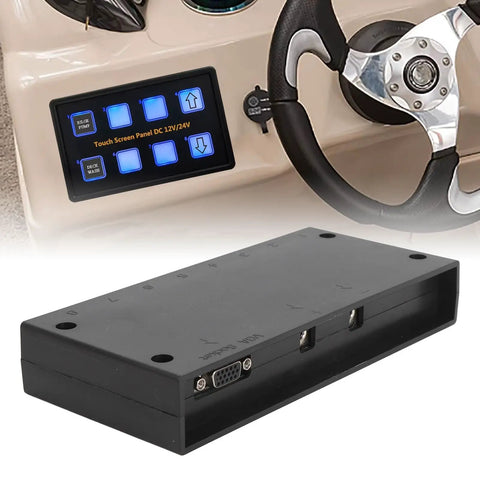 Eight Gang Touch Switch Panel LED 12V 24V IP68 Waterproof Control Box for RV Car Truck Marine Use with capacitive sensing tech