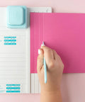 Shadow Box Paper Punch Board For DIY Crafts And Card Making Creates 2 To 5 Inch Shadow Boxes With Scoring Tool And Paper Cutter shown in use