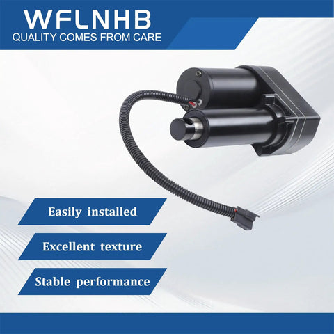 Heavy Duty Round Baler Linear Actuator Replacement Built To Last Swaps Out Easy For New Holland 848 853 855 Tractors Years 1986 Through 1995 Zero Hassle Field Ready showing actuator with electrical connector and mounting features.