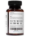 Back view of Lithium Orotate Supplement With 5 Mg Elemental Lithium Per Capsule, 60 Vegetarian Capsules Per Bottle, Pack Of 2.