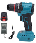 Heavy Duty Brushless Cordless Drill Packing Real Knuckle Crack Torque And Seamless Handling with battery and charger.