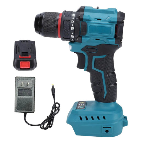 Heavy Duty Brushless Cordless Drill Packing Real Knuckle Crack Torque And Seamless Handling with battery and charger.