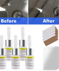 5 Pack Windshield Chip Repair Kit Quick Fix With Glass Repair Resin Liquid For Auto Glass, showing before and after results.