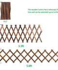 Expandable Wood Lattice Panels For Outdoor Decor 75 X 11.8 Inches Adjustable Fence Wall Garden Trellis Frame For Climbing Plants Like Ivy Roses And Vines Easy Install Patio Yard Accent 1 Pack