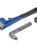 Four Piece Beefy Heavy Duty Pipe Wrenches Set With Adjustable Straight Wrenches 8 10 14 18 Inches Plumbers Wrench Kit
