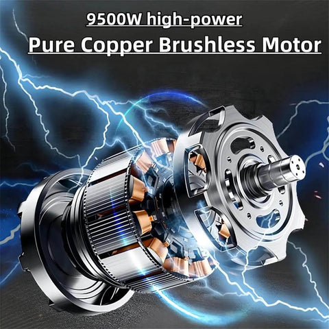 9500W high-power pure copper brushless motor for Heavy Duty Electric Concrete Saw And 270 Millimeter Wall Slot Cutter.