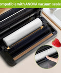 3 Rolls Vacuum Sealer Bags Compatible With Anova And Foodsaver Vacuum Sealers, BPA Free in vacuum sealer with strawberries