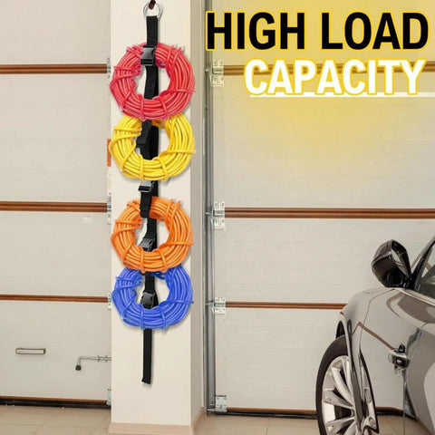 Heavy Duty Cable Storage Strap With Secure Buckle For Effortless Wire Management And Tidy Desk Setup Organize Messy Cords In Style with colorful cables.