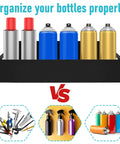 2 Pack Magnetic Spray Can Holders For Garage And Workshop Wall Mounted Spray Bottle Rack Handy Tool Organizer For Paints Oils Cleaners Open Access Design For Quick Grab Black Finish