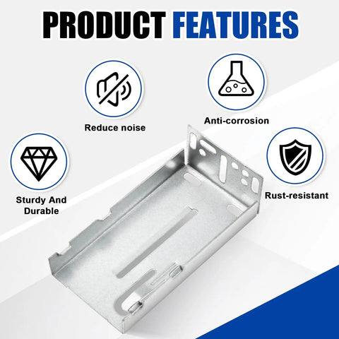 Heavy Duty Rear Mounting Brackets For 20 Pairs Of 45MM Soft Close Drawer Slides showing product features like anti-corrosion and rust-resistant.