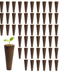 Cone Replacement Blocks for Hydroponic Sponges, 50-Piece Growing System Pods with seedling for soil-free germination