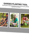 Three gardeners using Lightweight Portable Garden Hoe And Steel Pickaxe Tool For Easy Weeding and Digging in outdoor settings