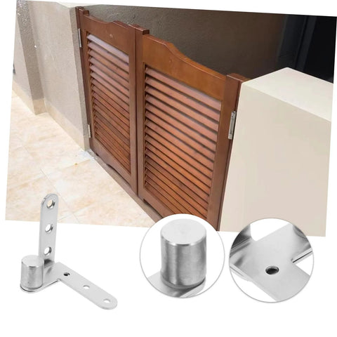 Heavy Duty Stainless Steel Hidden Door Pivot Hinges For No Fuss Smooth Operation And Versatile Bookcase Doors 1 Pair Veemoon Hidden Door Hinge System With Rust Resistant Construction And Soft Close Capability shown installed on wood cabinet