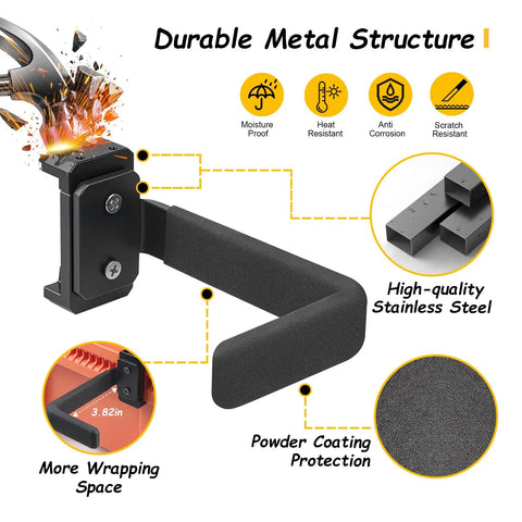 Heavy Duty Cord Organizer For Side Rail Toolbox, Cable And Hose Holder showing structure and material highlights