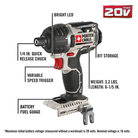 Rock Solid Cordless Drill And Impact Driver Combo Kit Packing Two Powerful Tools For Nitty Gritty Projects With Compact Build High Torque Kick And Reliable Performance Made For Diy Hustlers And Pros Alike - portable 20V cordless impact driver with LED and quick release chuck.
