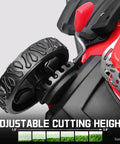 Efficient 18 Inch 144cc Push Gas Lawn Mower with adjustable cutting height and durable steel deck for easy yard work