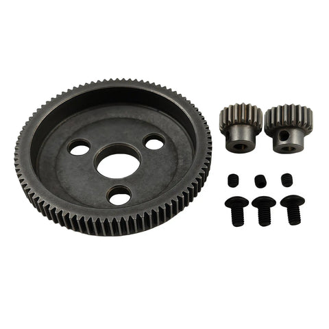Beefed Up 48P 86T Spur Gear Set With 19T And 21T Pinions For 1/10 Slash 2WD Rustler 2WD Stampede 2WD Hardened Steel Construction