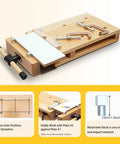 Beefy Beech Wood Portable Bench Vise For Workbenches, Heavy Duty Woodworking Clamp That Grips Tight And Keeps Workpieces Scratch Free, Eco Friendly Finish Built To Last For DIYers And Pro Woodworkers, 18.5x11x2.7 in