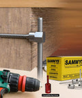 Sidewinder Screw Anchor For Wood Mounting, Horizontal Install, Zinc Plated Steel, Three Eighths Inch Screw Size in wood setup
