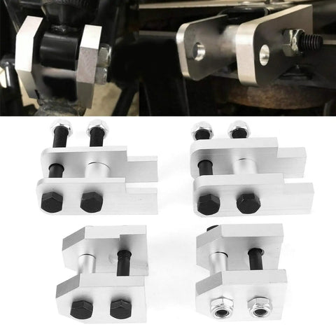 2 Inch ATV Lift Kit Made From Aircraft Grade Billet Aluminum Boost Ground Clearance And Off Road Capability With Beefed Up Strength For 450 660 700 2004 2009 Models Easy Installation, four bracket pieces with bolts