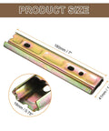 Keep Your Sectional Locked Tight With Zero Sliding Around Using These Tough As Nails Zinc Plated Interlocking Connectors And Installation Screws For Reliable Furniture Assembly. 180mm zinc plated connector with measurements.
