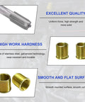 Close-up of 11 Piece Spark Plug Thread Repair Kit With M14x1.25 And M16x1.25 Inserts Stainless Steel Rethread Tool Set components