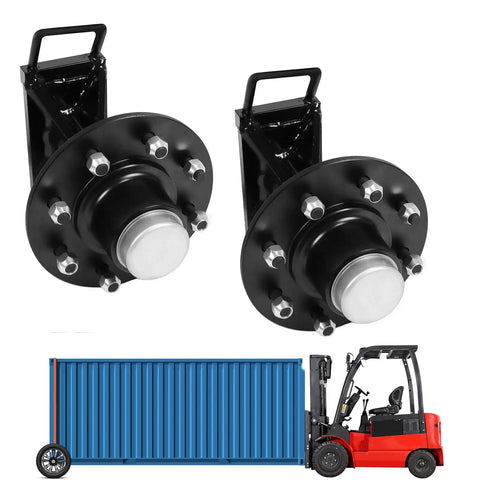 Industrial Grade Shipping Container Wheels Featuring An 8x6.5 Lug Pattern With Super Badass 8000 Lbs Capacity Expertly Crafted From Premium Steel for loading containers.