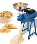 2 In 1 Dry And Wet Grain Mill Grinder Electric 110V processing corn into powder with adjustable grind and included funnel
