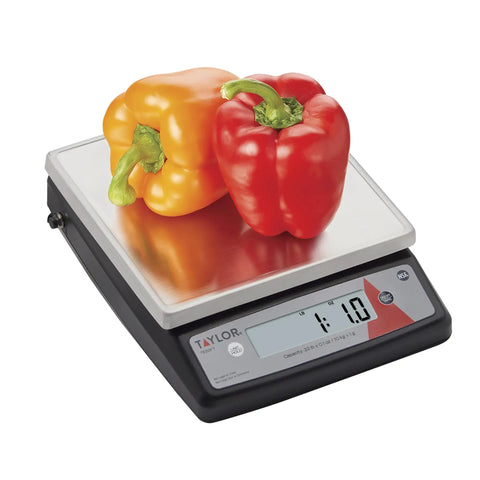 22-Pound Digital Portion Control Scale With Tare And Hold, NSF Stainless Steel Platform weighing bell peppers accurately