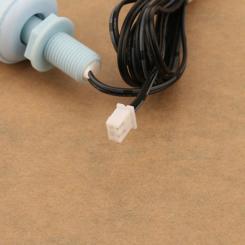 Pro Grade Water Level Float Switch Probe for Commercial Ice Machines, Universal Two Line Float Sensor Accessories, Easy Install, Dependable Level Sensing for Bar, Cafe, and Home Kitchen Equipment, close-up with cable connector