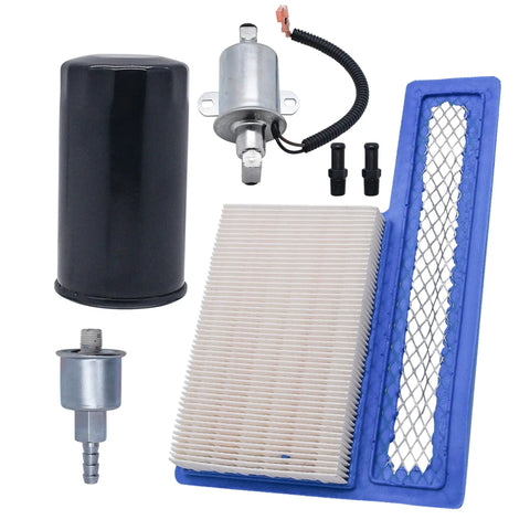 All In One RV Generator Tune Up Kit With Oil Filter 122-0836 Air Filter 140-3116 Fuel Filter 149-2341-01 And Electric Fuel Pump E11015