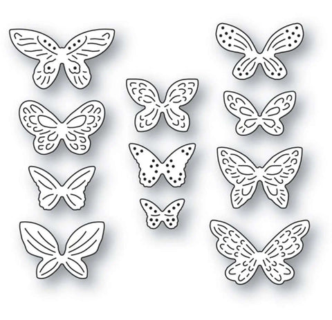 11 Piece Butterfly Metal Die Cuts Set For DIY Cards Scrapbooking And Embossing Frames Wedding Stencils High Detail Carbon Steel Dies