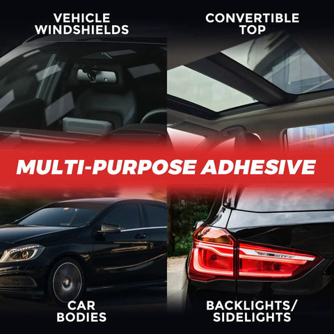 Vehicle windshields, car bodies, and backlights showing use of Windshield Urethane Adhesive Sealant For Auto Glass Quick Curing.