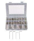 Beefy Stainless Steel Metric Bolts And Nuts Set M2 M3 M4 M5 With Flat Washers And Lock Washers, Precision Threaded Fasteners For Electronics, Machinery, And DIY Projects, High Hardness, Corrosion Resistant, Long Lasting, in organizer case