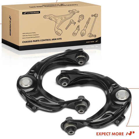 Front Upper Control Arm Pair With Ball Joint And Bushing For Acura TL 2004 2008 Left And Right Direct Fit Replacement shown with box