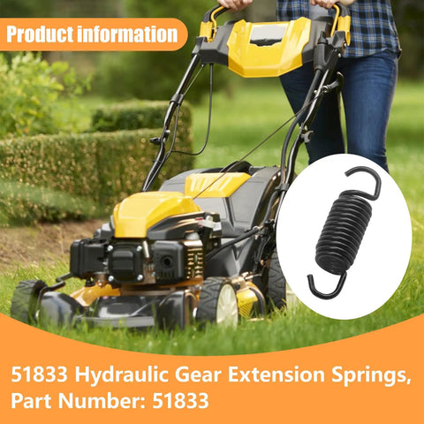 Heavy Duty Gear Extension and Tension Spring Set for Cub Cadet Zero Turn Mowers 51833 2 Pack Replacement