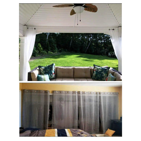 Rustproof Stainless Steel Curtain Wire Wall Mount Set For Art Displays And Photo Hanging Heavy Duty Tension Wire Clothesline Alternative For Windows Multi Purpose Organizer 5 Meter Length used as curtain support in outdoor and bedroom settings.