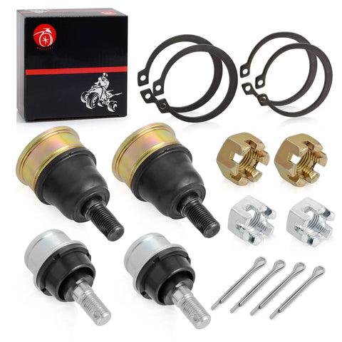 Beefed Up Upper And Lower A Arm Ball Joint Kit For Recon 250 TRX250 2X4 ES 1997 2023 Includes 2 Upper Joints 2 Lower Joints And Circlips Replacement Durable OEM Style, ball joints and circlips