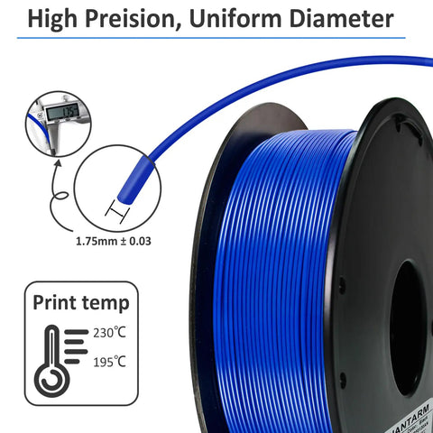 Blue PLA 3D Printer Filament 1.75mm 0.5Kg Spool High Purity Corn Compound Delivers Rock Solid Extrusion And Zero Warping For Butter Smooth Models That Look Totally Sick Daily