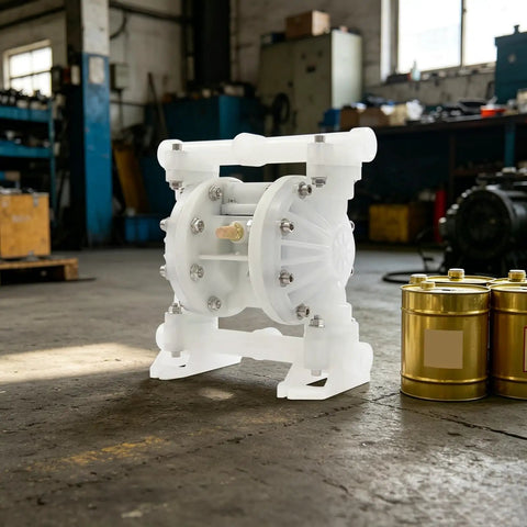 Heavy Duty Air Operated Diaphragm Pump With 1/2 Inch Inlet, Boasting 164 Ft High Lift And 16 Ft Suction For Rapid Fluid Transfer. Leak-Proof Sealing Design Ensures Reliable Performance And Boosts Work Efficiency For Any Tough Job Around The House Or Shop