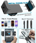 Heavy Duty Magnetic Forklift Phone Mount With Rock Solid N56 Magnet That Locks In Tight for 4-7 inch phones and max 0.7 inch thick cases.
