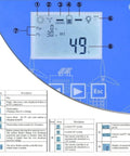 Display panel of Hybrid Wind And Solar MPPT Charge Controller 5KW 10KW 12V 24V 48V for off-grid battery charging